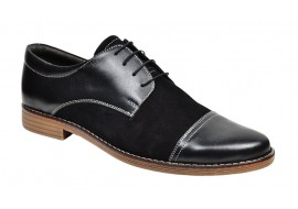 Pantofi barbati casual din piele naturala - Model Mario 1 Negru 